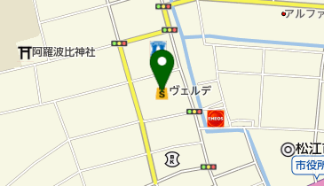 みしまや中原店の地図画像