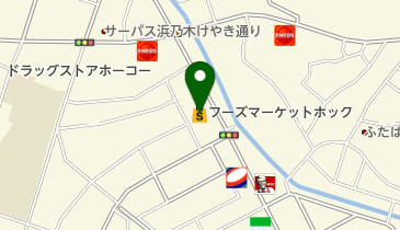 フーズマーケットホック乃木店の地図画像