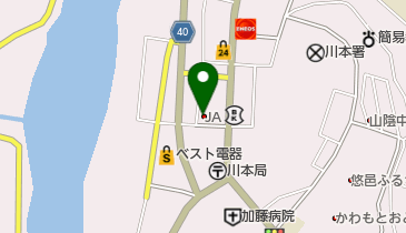 Aコープかわもと店の地図画像