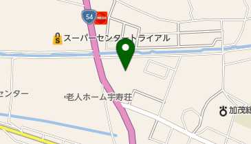 Aコープかも店の地図画像