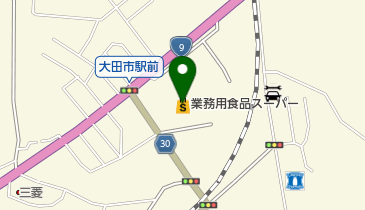 業務用食品スーパー大田店の地図画像