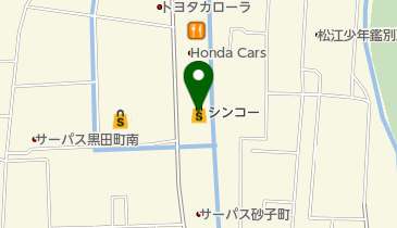 シンコー黒田店の地図画像