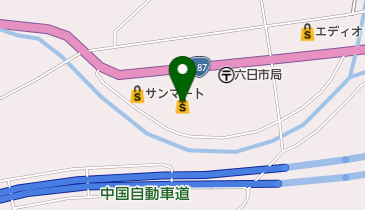 ホームセンタージュンテンドー六日市店の地図画像