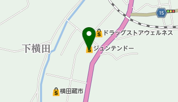 ホームセンタージュンテンドー横田店の地図画像