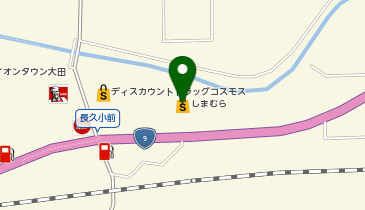 ファッションセンターしまむら大田店の地図画像