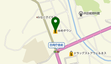 ハニーズ浜田店の地図画像