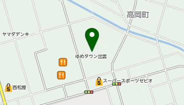 ハニーズ出雲ゆめタウン店の地図画像