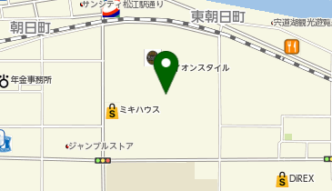 ジーユーイオン松江店の地図画像