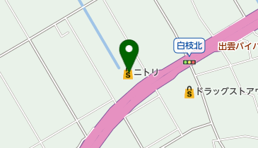 ニトリ出雲店の地図画像