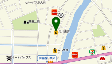 今井書店学園通り店の地図画像