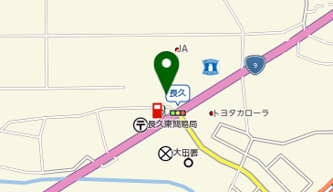 ダイソーいない大田店の地図画像