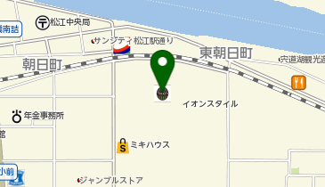 UQスポットイオン松江の地図画像