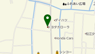 トヨタカローラ島根黒田店の地図画像