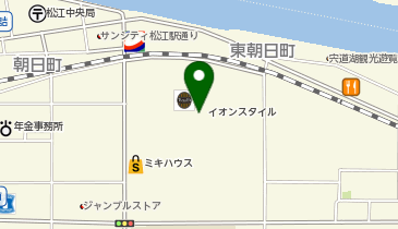 マクドナルドイオン松江店の地図画像