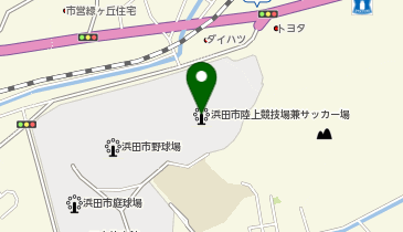浜田市陸上競技場兼サッカー場の地図画像