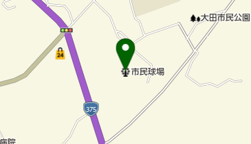 大田市民球場の地図画像