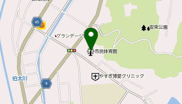 安来市民体育館の地図画像