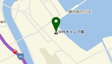 中村キャンプ場の地図画像