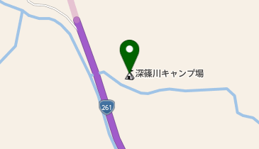 深篠川キャンプ場の地図画像