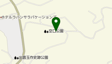 玉湯空口公園テニスコートの地図画像