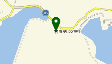 由良姫神社相撲場の地図画像