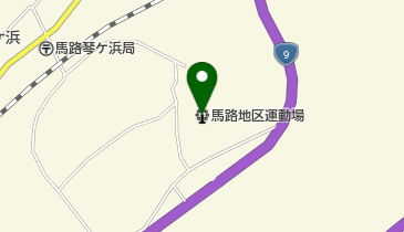 馬路地区運動場の地図画像