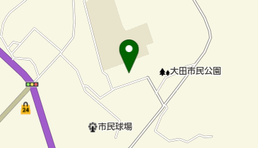 大田市民弓道場の地図画像