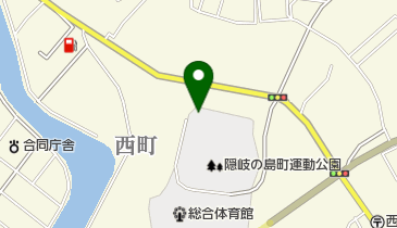 隠岐の島町運動公園野球場の地図画像
