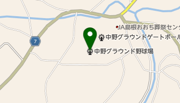 中野グラウンド野球場の地図画像