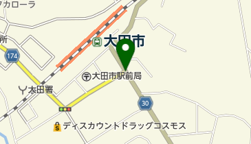 大田市民のまつり「天領さん」の地図画像