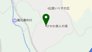 ひかわ美人の湯の地図画像