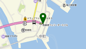 西郷港の地図画像