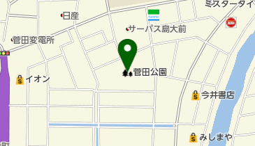 菅田公園の地図画像