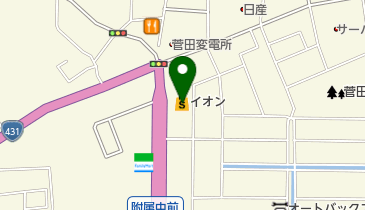 イオン菅田店の地図画像