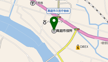 真庭市役所の地図画像