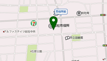 総社市役所の地図画像