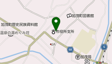 津山市加茂支所の地図画像