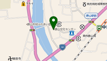 真庭市役所勝山振興局の地図画像