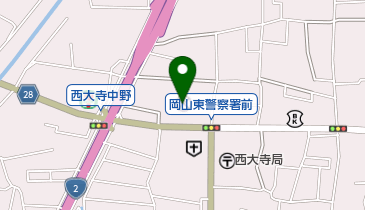 岡山東警察署の地図画像