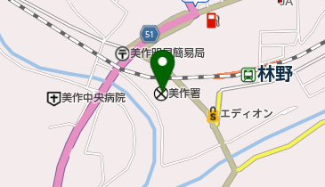 美作警察署の地図画像