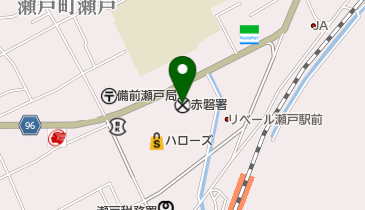 赤磐警察署の地図画像