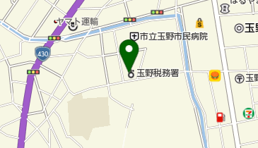 玉野税務署の地図画像