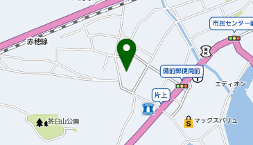 備前市学びと遊びの健康プラザの地図画像