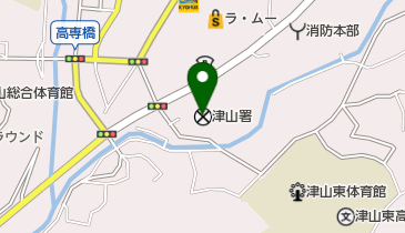 津山試験場の地図画像