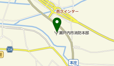 瀬戸内市消防署の地図画像
