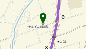 岡山市北消防署津高出張所の地図画像