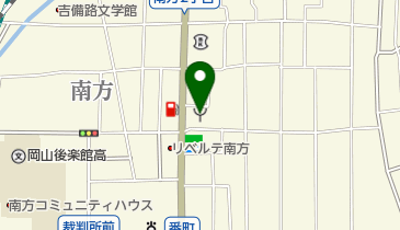 岡山市北消防署番町分署の地図画像