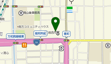 岡山地方裁判所の地図画像