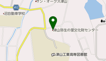 津山弥生の里文化財センターの地図画像