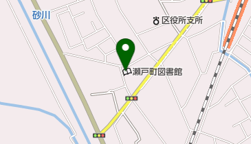 岡山市立瀬戸町図書館の地図画像